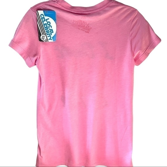 LOCAL Celebrity T-shirts Pink Yellow Green with graphic Size Medium NWT - Picture 3 of 7